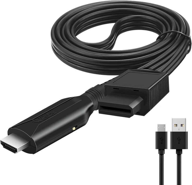 Wiistar Wii to HDMI Converter Wii HDMI Adapter Cable 1m/3.2ft 1080P for Full HD Device Video Converter 720/1080P Supports All Wii Display Modes - Image 1